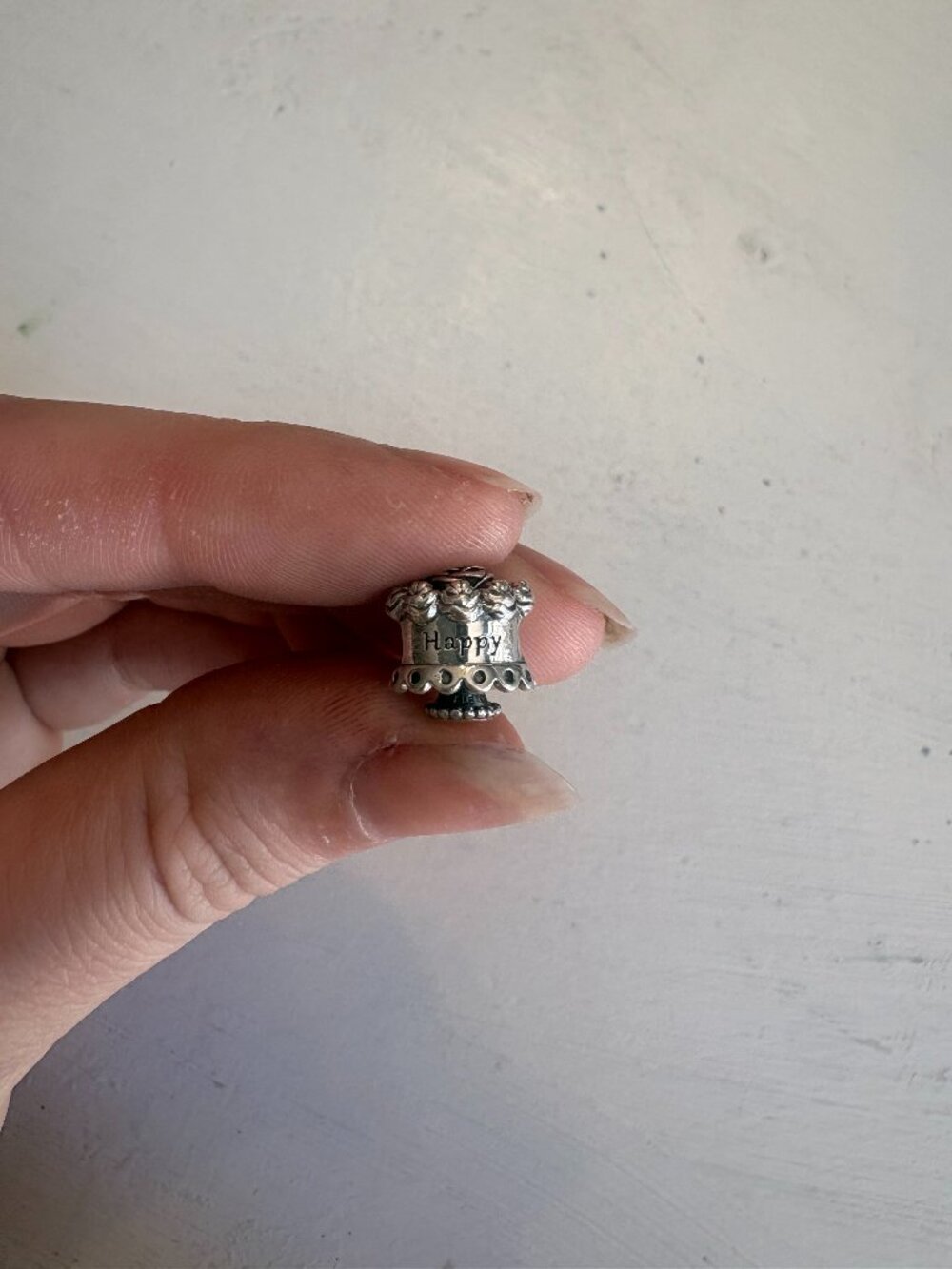 Pandora Happy Birthday Cake Charm Sterling Silver 925